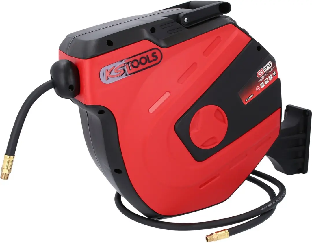 KS Tools 515.3440 Pneumatische slanghaspel - 15 m - 20 bar - afbeelding 3 van 6