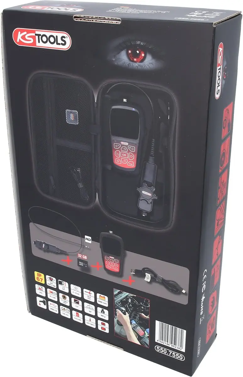 KS Tools 550.7550 HD-Videoscoopset - Ø3,9mm - afbeelding 6 van 6