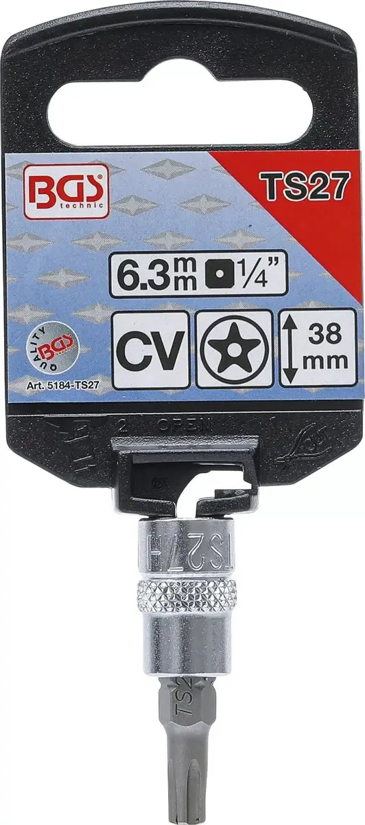 BGS 5184-TS27 Dopsleutelbit TS-profiel 1/4 - afbeelding 2 van 3