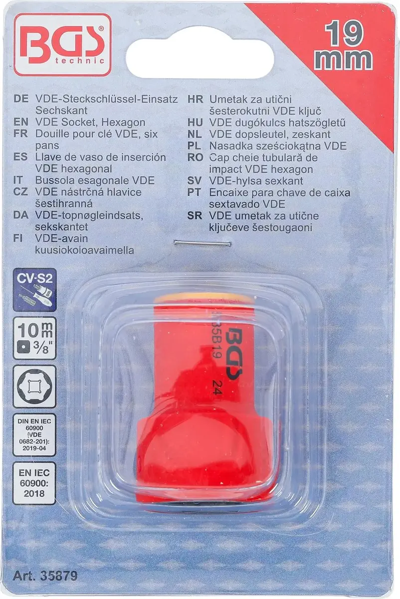 BGS VDE dopsleutel, zeskant