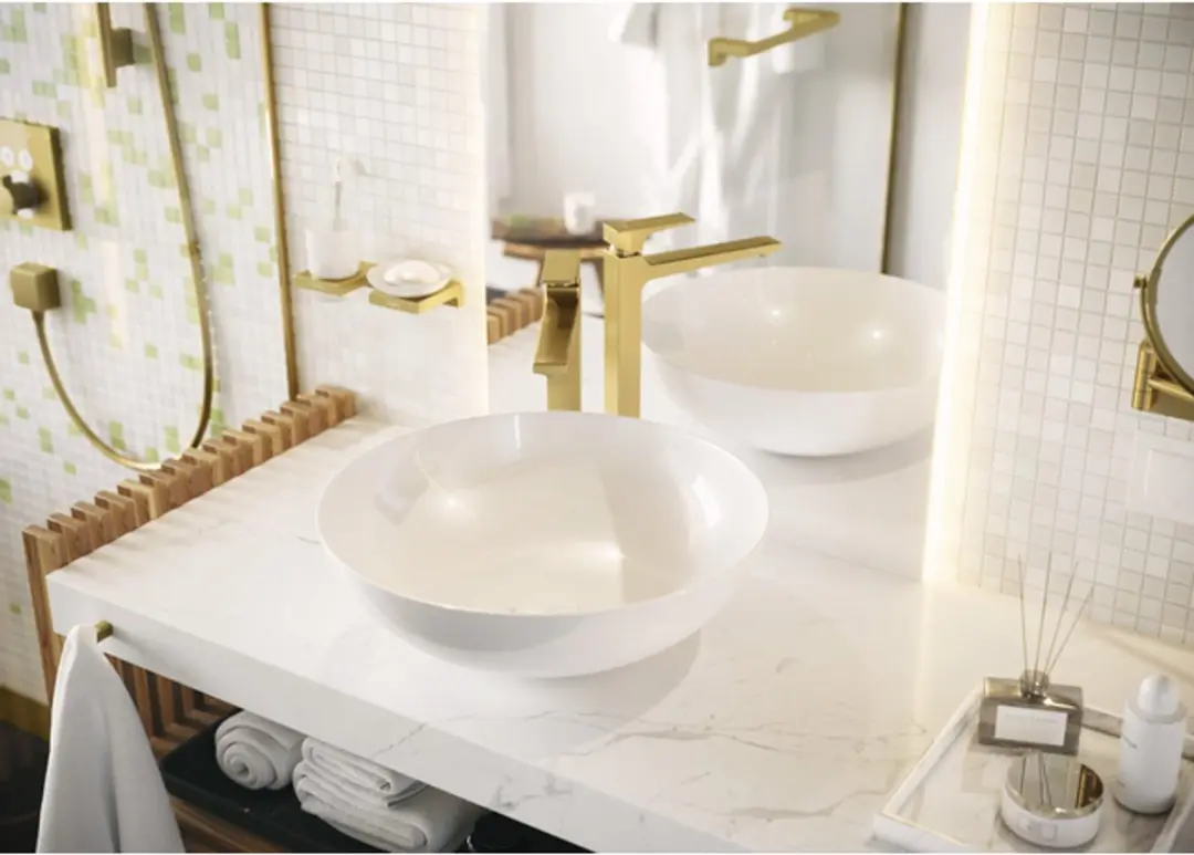 Hansgrohe Metropol 260 1-gats wastafelkraan - Glans goud - afbeelding 4 van 6