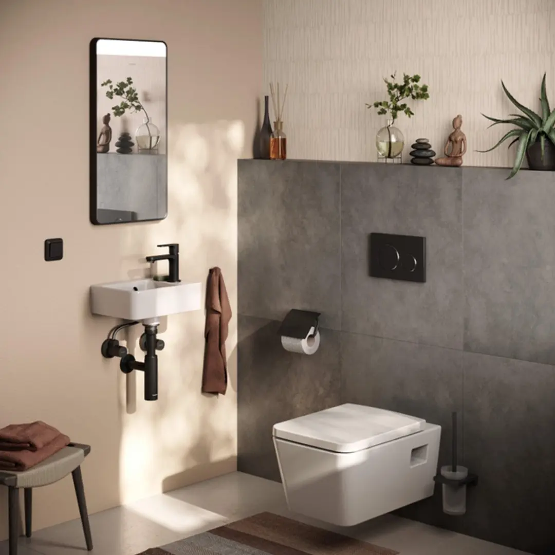 Hansgrohe Flowstar S Designsifon - Mat Zwart - afbeelding 6 van 6