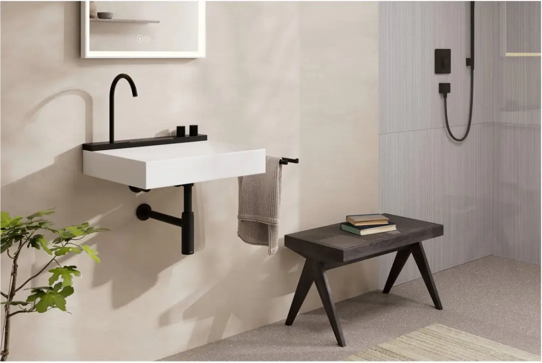 Hansgrohe Flowstar S Designsifon - Mat Zwart - afbeelding 3 van 6