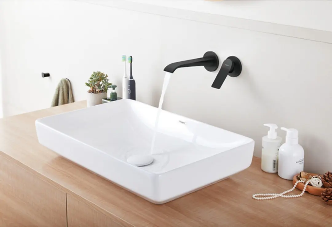 Hansgrohe VIVENIS afbouwdeel wastafelkraan - mat zwart - afbeelding 2 van 6
