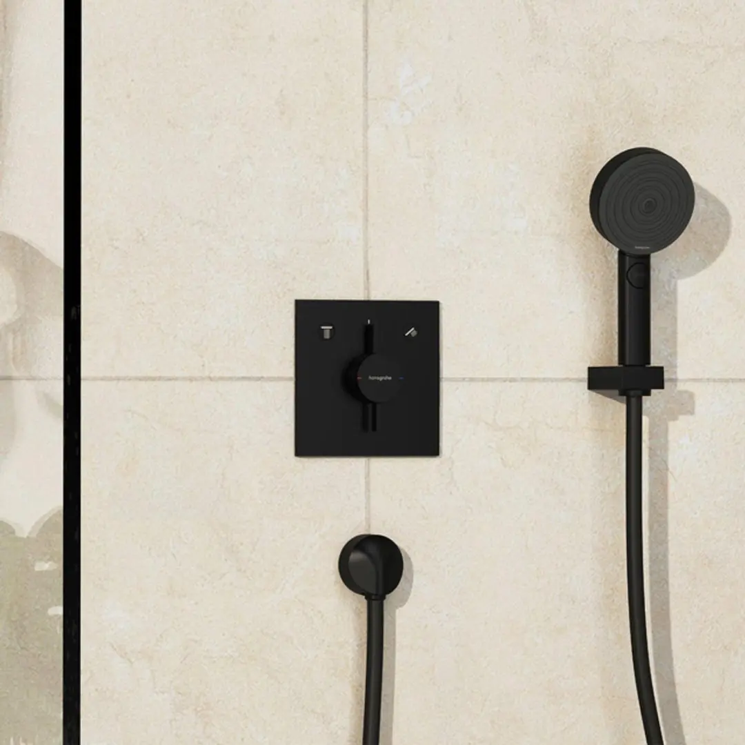 Hansgrohe DuoTurn E Inbouw mengkraan - voor 2 functies - mat zwart - afbeelding 4 van 6