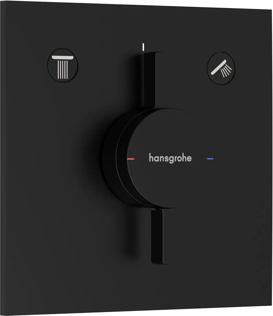 Hansgrohe DuoTurn E Inbouw mengkraan - voor 2 functies - mat zwart - afbeelding 2 van 6