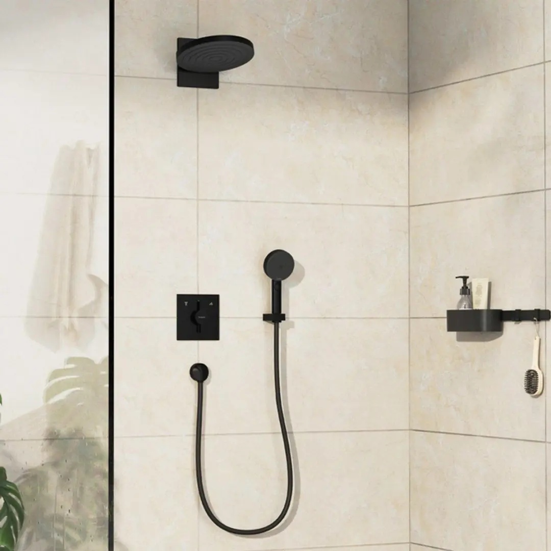 Hansgrohe DuoTurn E Inbouw mengkraan - voor 2 functies - mat zwart - afbeelding 5 van 6
