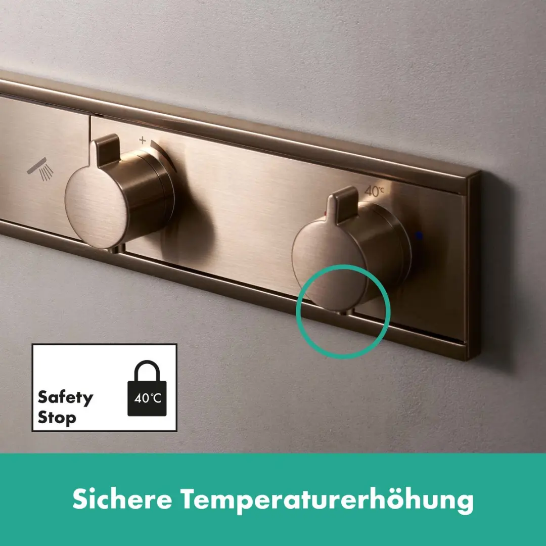 Hansgrohe Rainselect Thermostaat - 5 Functies - Mat Zwart - afbeelding 5 van 6