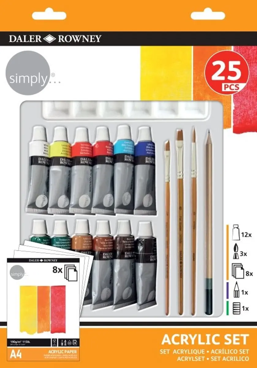 Daler-Rowney Simply Acrylic Art Set