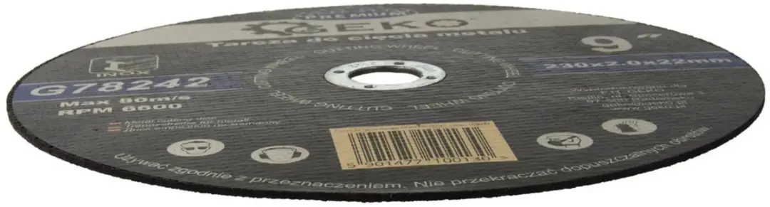 GEKO Metaalschijf G78242 - 230x2mm - 5 stuks - afbeelding 2 van 3