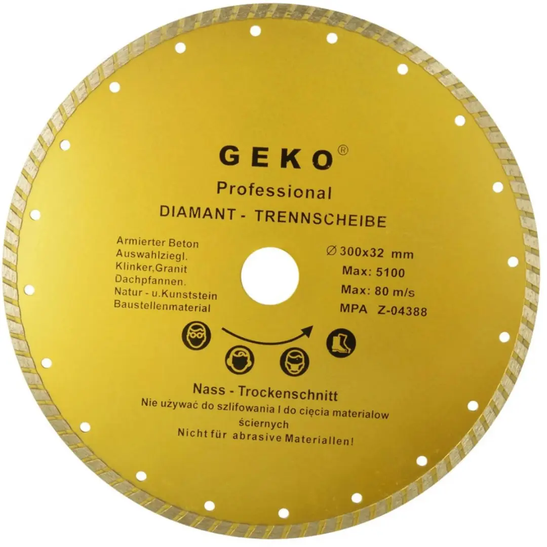 GEKO Diamantschijf Turbo Rand 300mm