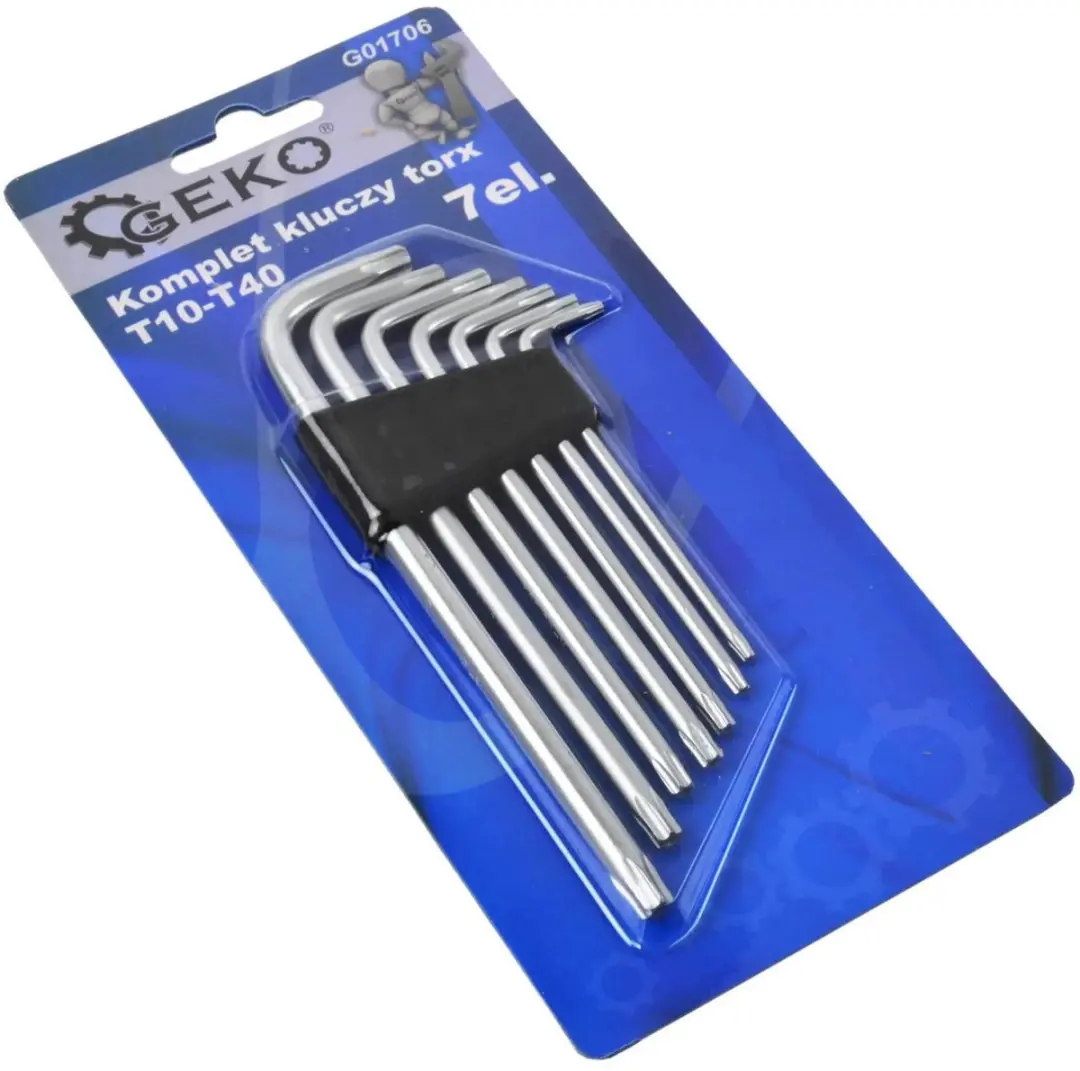 GEKO Lange Torxsleutelset T10-T40 - 7-delig - G01706 - afbeelding 3 van 3