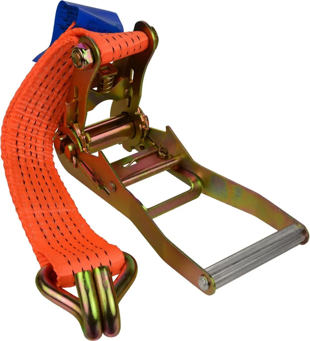 GEKO Ratelspanband 8m - 2000 kg - 35 mm - Oranje - afbeelding 5 van 6
