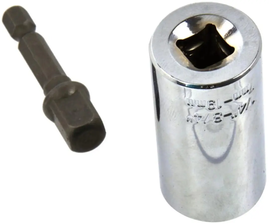 GEKO Universele Dopsleuteladapter 7-19 mm - CrV Staal - afbeelding 4 van 6