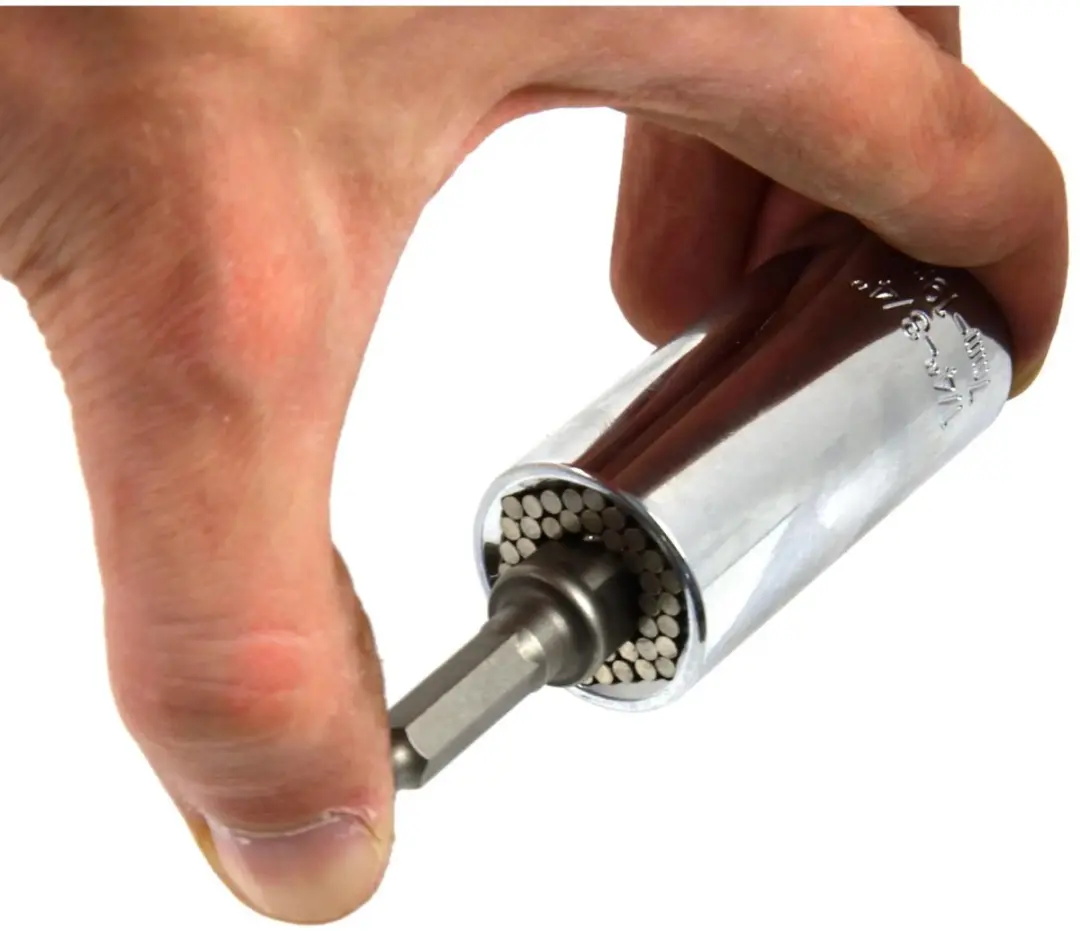 GEKO Universele Dopsleuteladapter 7-19 mm - CrV Staal - afbeelding 3 van 6