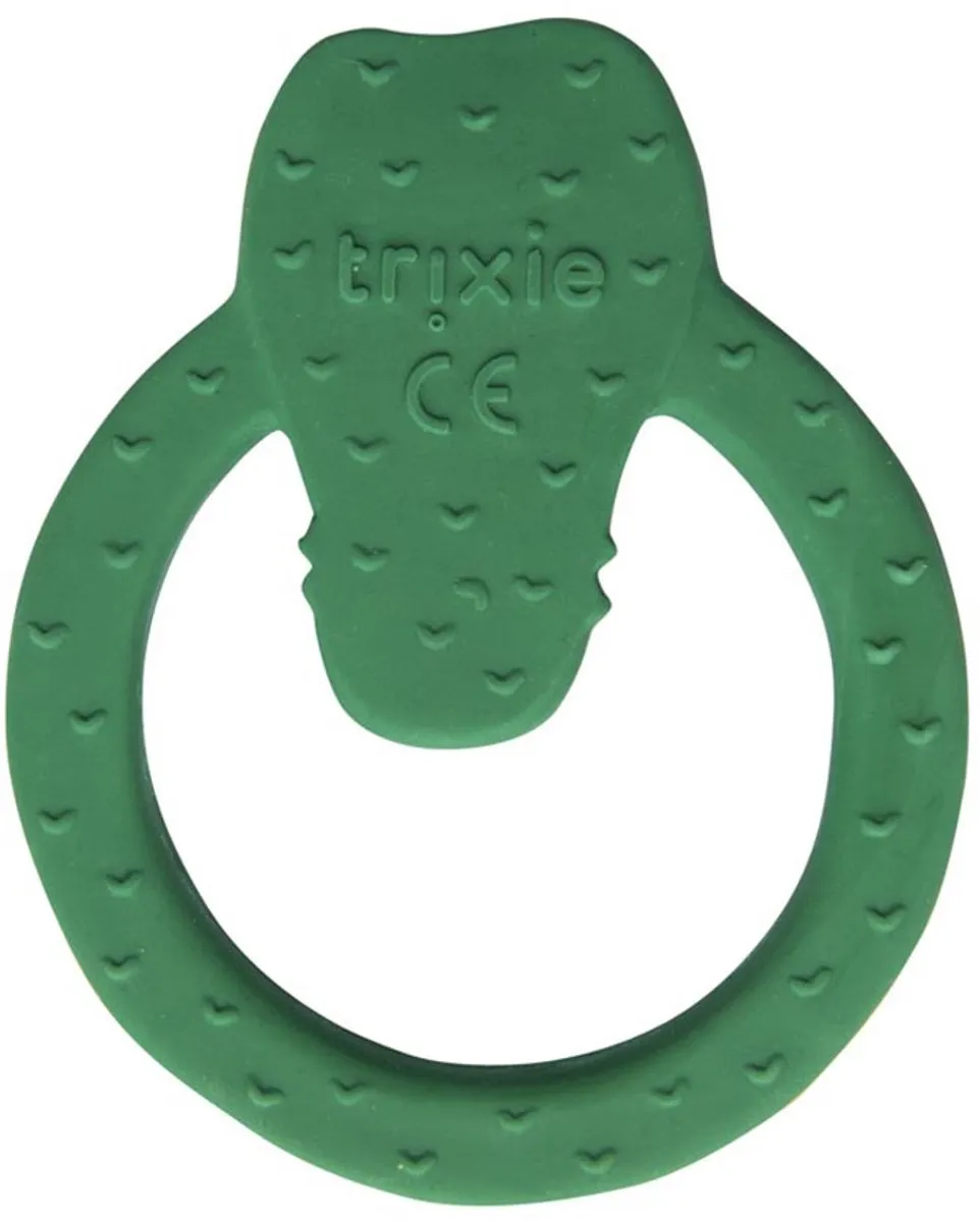 Trixie Natuurlijke Rubber Bijtring Mr. Crocodile - Groen
