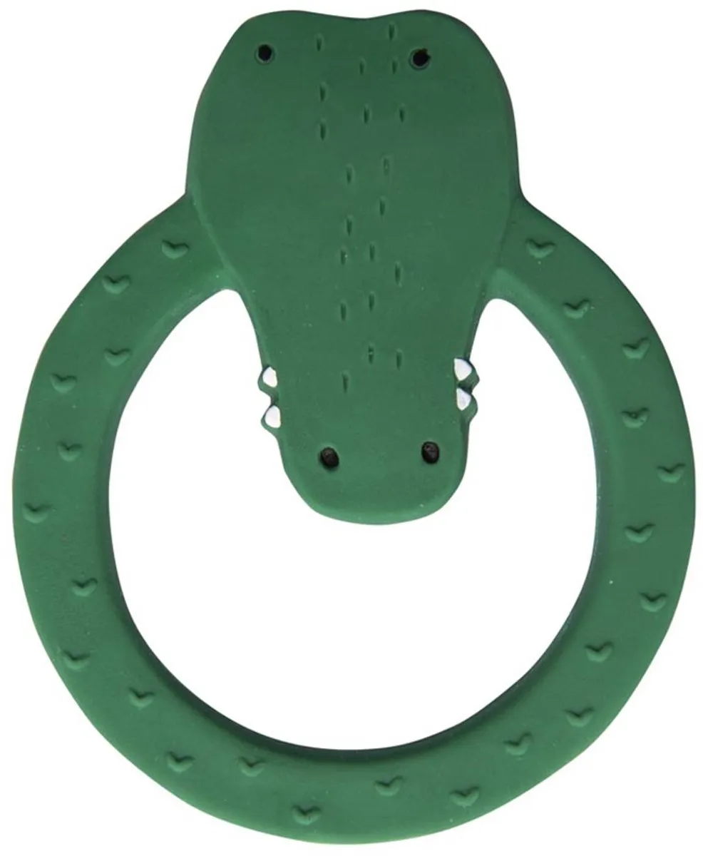 Trixie Natuurlijke Rubber Bijtring Mr. Crocodile