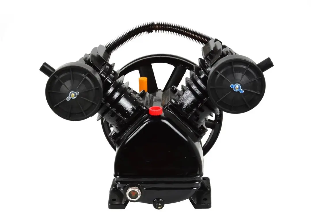 GEKO Twin-cylinder luchtcompressorpomp - gietijzer - 3 PK - 400 L/min - 8 bar - afbeelding 2 van 6