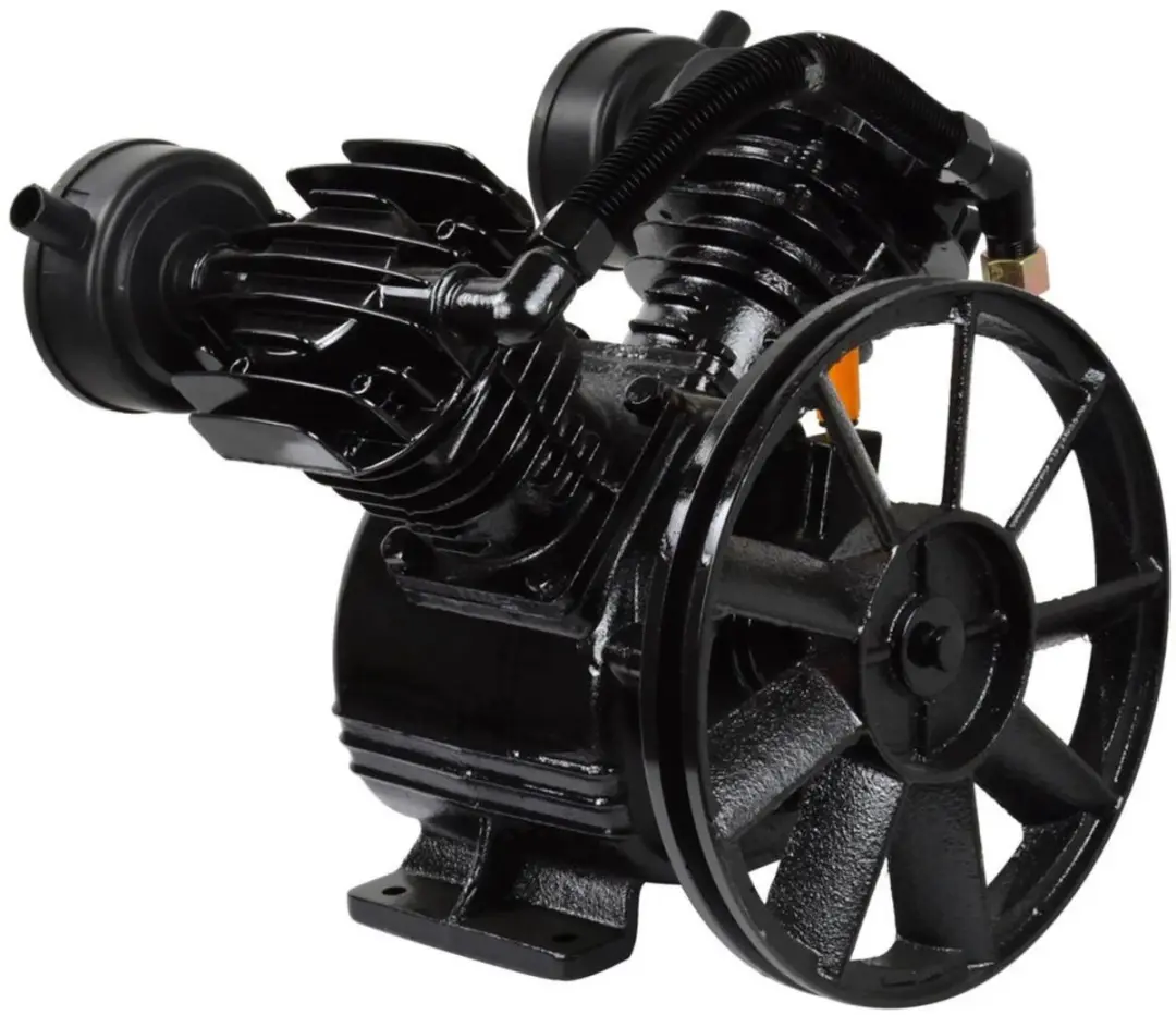 GEKO Twin-cylinder luchtcompressorpomp - gietijzer - 3 PK - 400 L/min - 8 bar - afbeelding 4 van 6