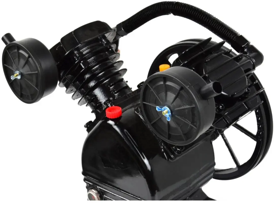 GEKO Twin-cylinder luchtcompressorpomp - gietijzer - 3 PK - 400 L/min - 8 bar - afbeelding 6 van 6