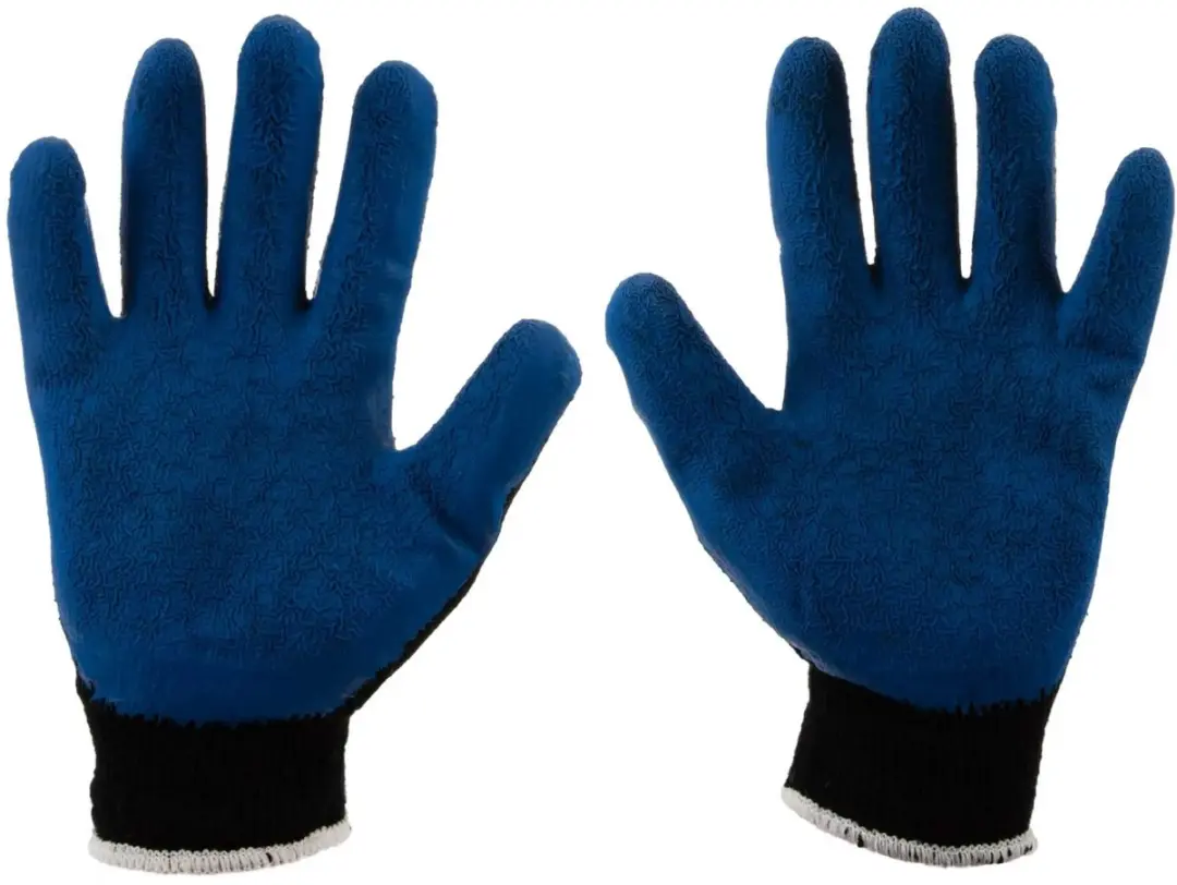 GEKO Winterhandschoenen Latex - Maat 9 - Blauw - 12 stuks - afbeelding 3 van 3