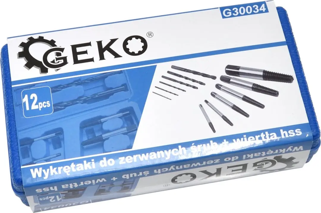 GEKO Uitbreekset en HSS-boren - 12-delig - afbeelding 3 van 6