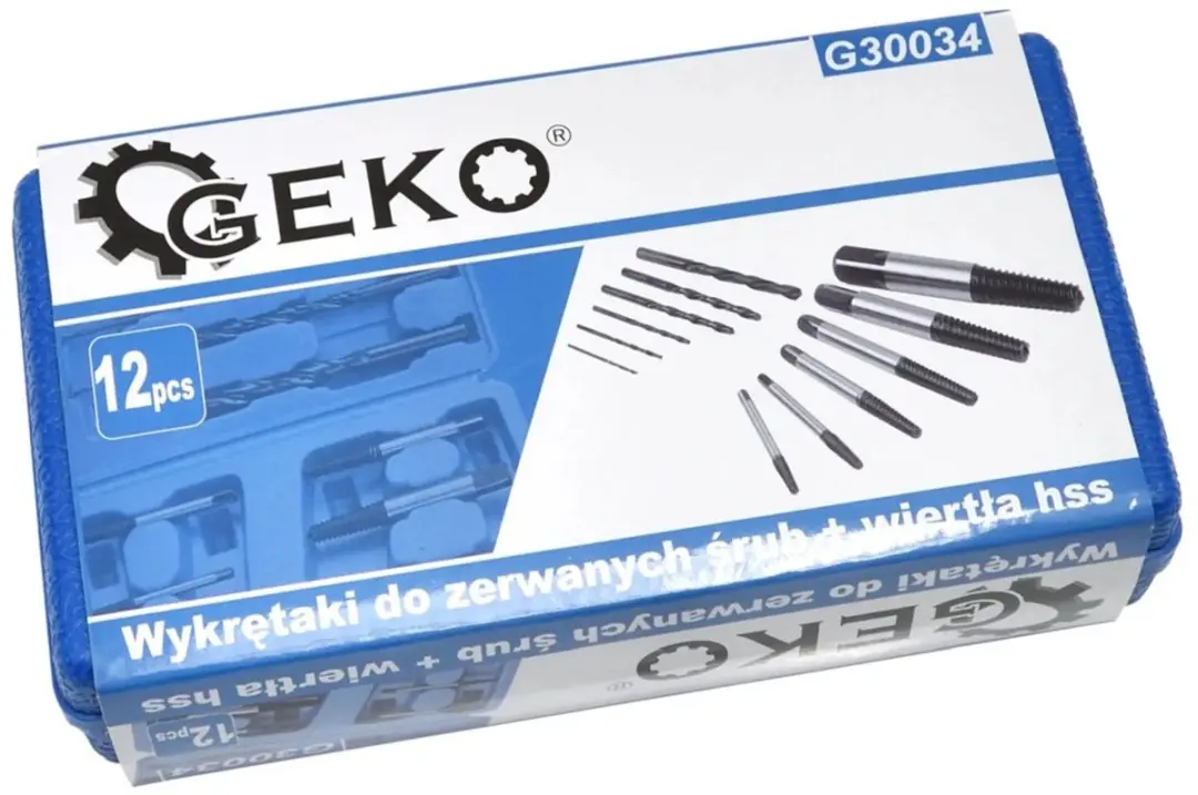 GEKO Uitbreekset en HSS-boren - 12-delig - afbeelding 6 van 6