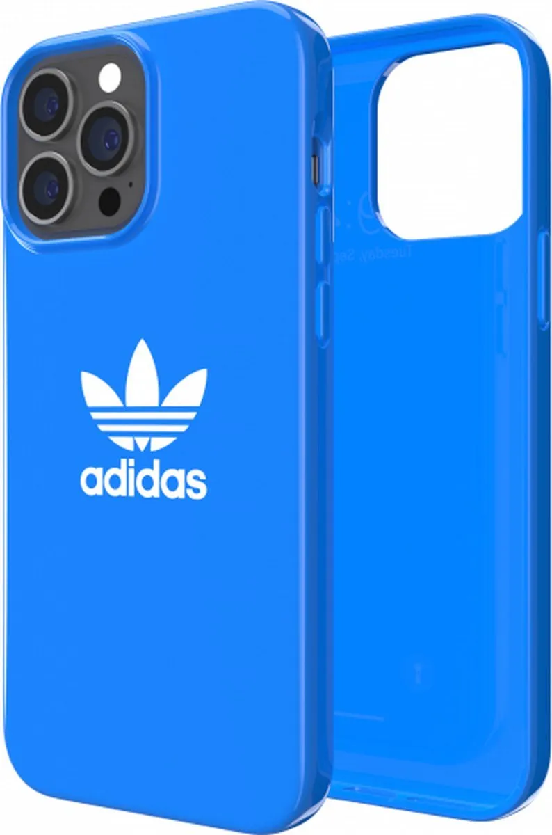 Adidas OR Trefoil Back Case - iPhone 13 Pro Max - Blauw/Wit - afbeelding 6 van 6