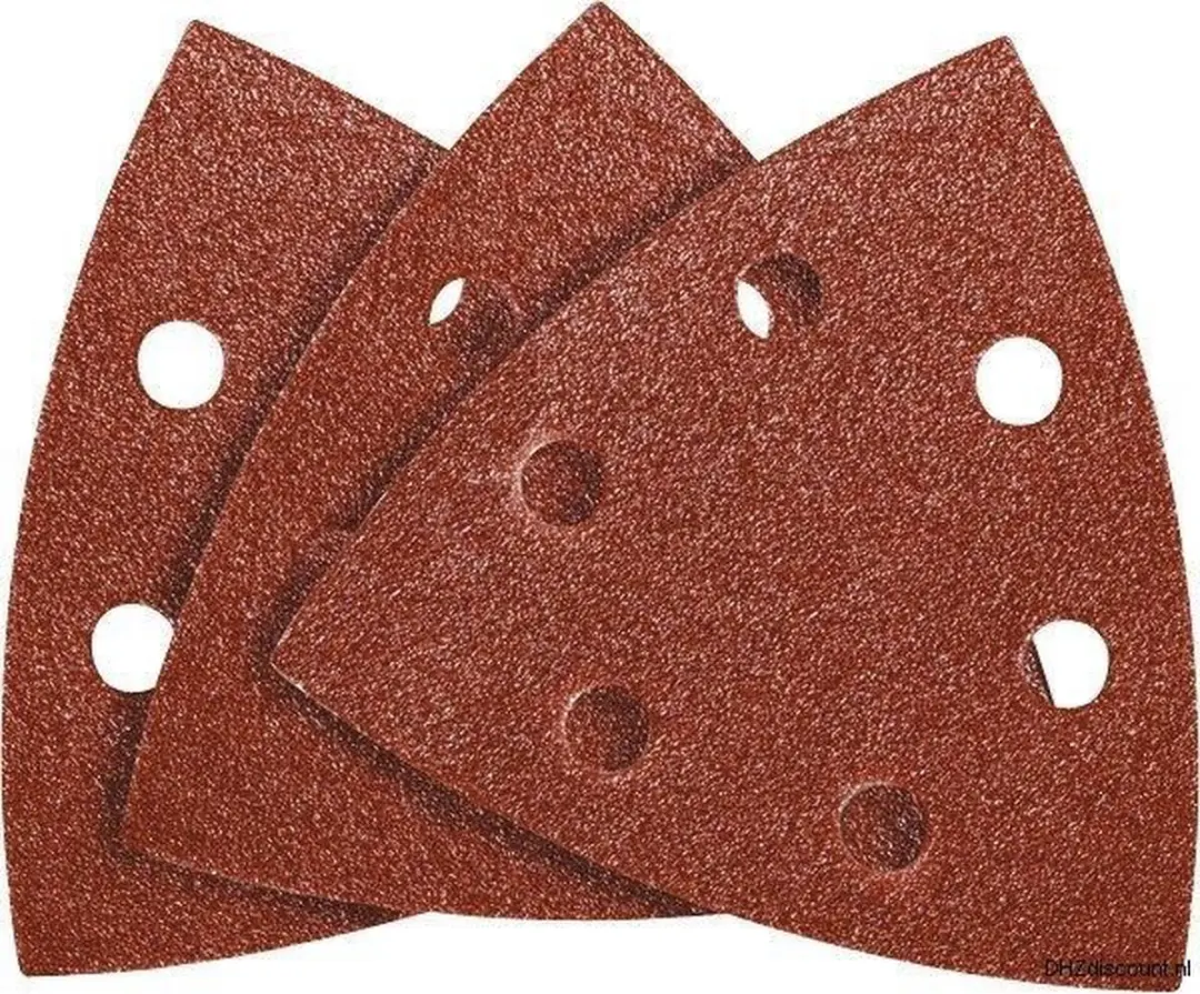 Schuurpapier DELTA K60 96x96x96mm, 5 stuks verpakking, Velcro