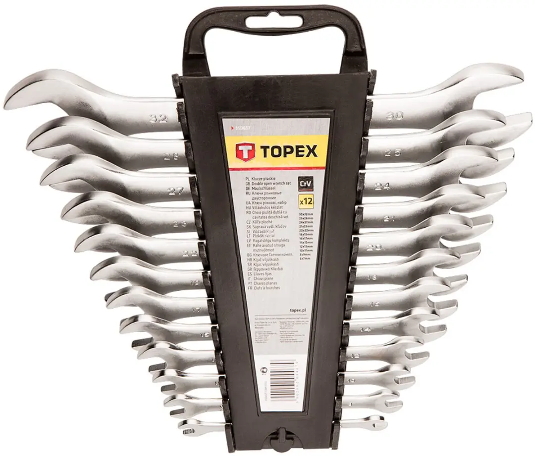 Topex Steeksleutelset 6-32mm DIN 3110