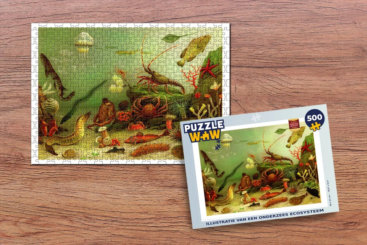 PuzzleWow Legpuzzel Onderzees Ecosysteem 500 Stuks - Multicolor