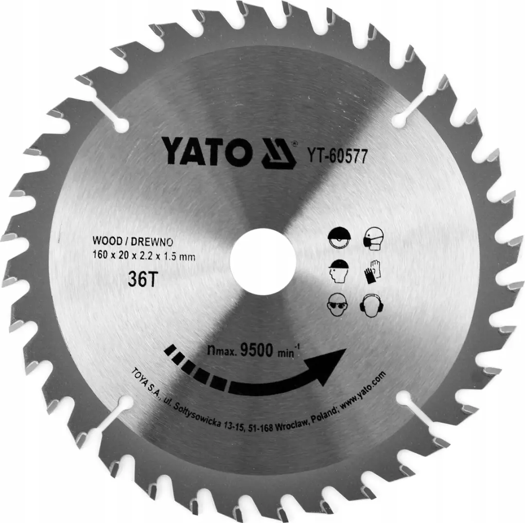 Yato YT-60577 Cirkelzaagblad Ø160mm