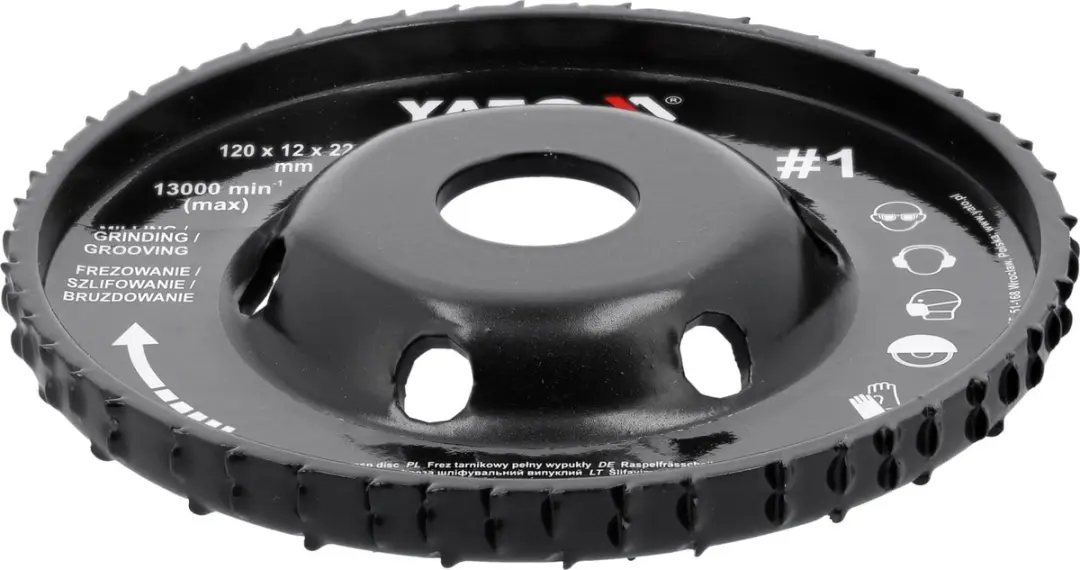 Yato YT-59182 Houtfreesschijf & Raspschijf - 120mm - afbeelding 3 van 3