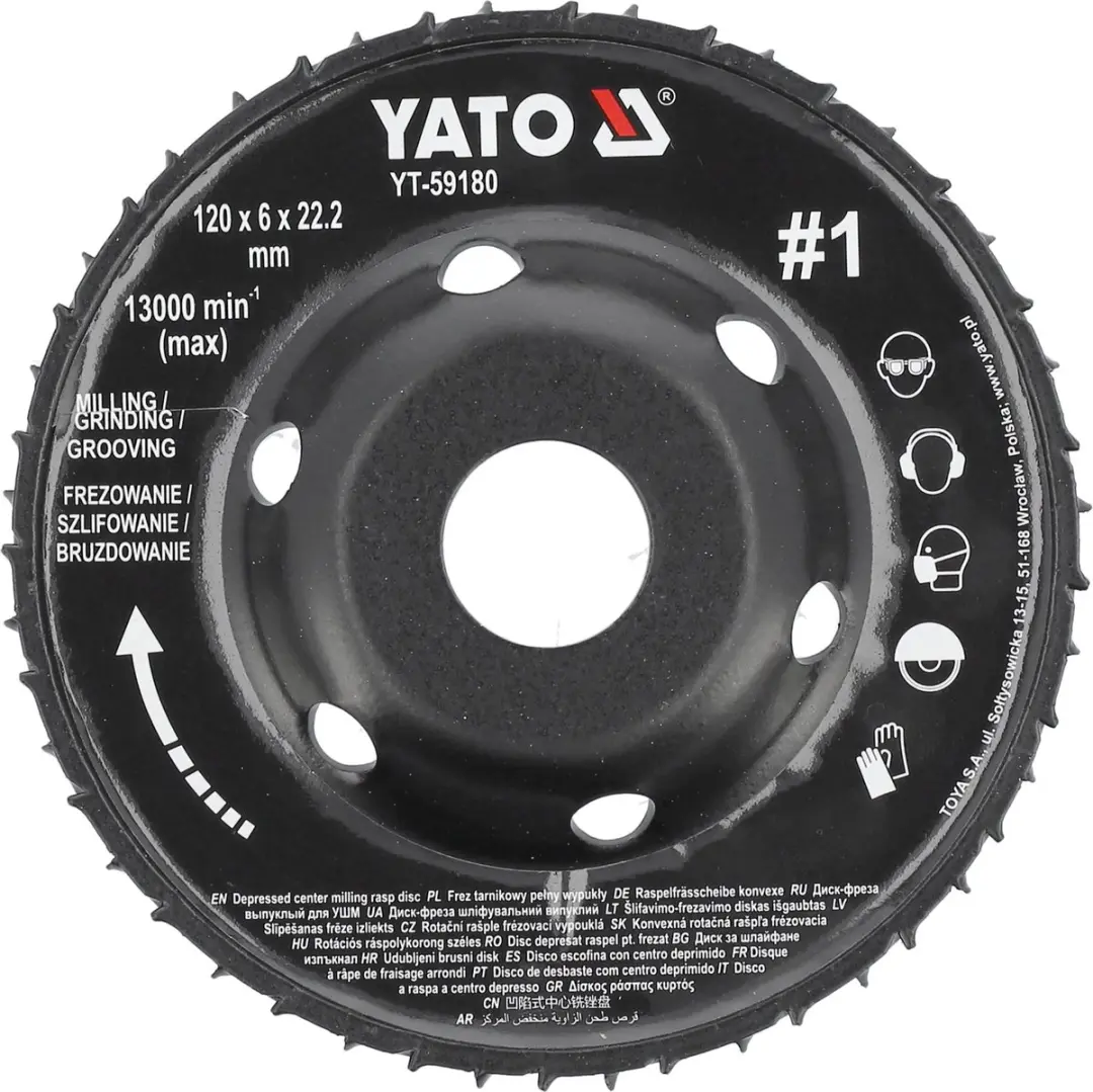 Yato YT-59180 Houtfreesschijf