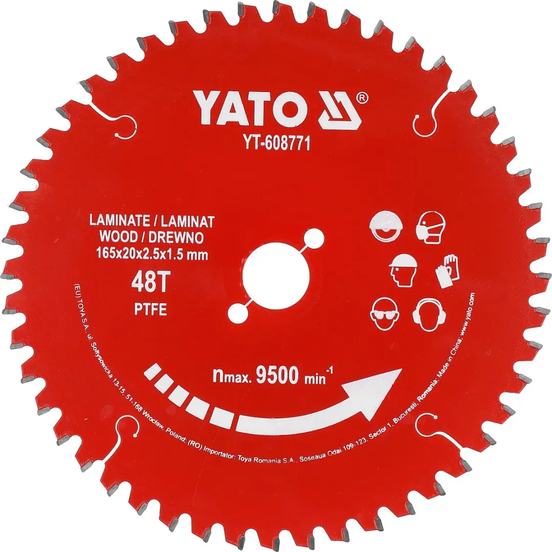 YATO TCT Cirkelzaagblad voor Laminaat & Hout