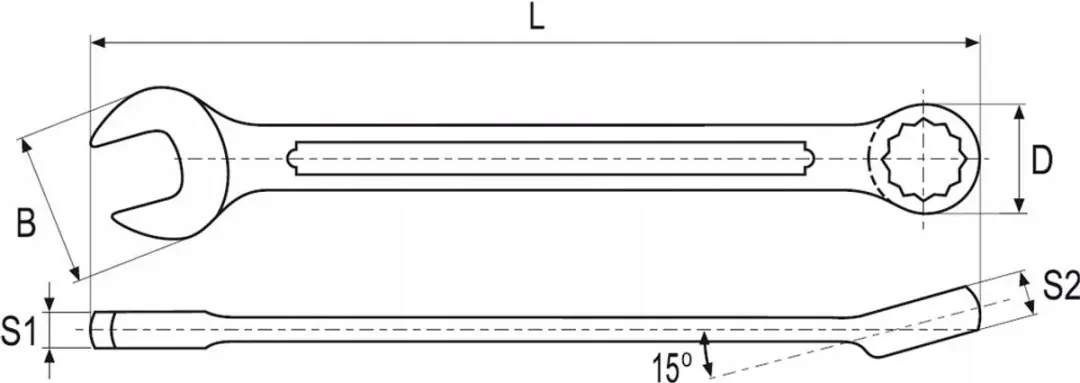 Yato Ringsteeksleutel 22mm - Gepolijst - afbeelding 4 van 4