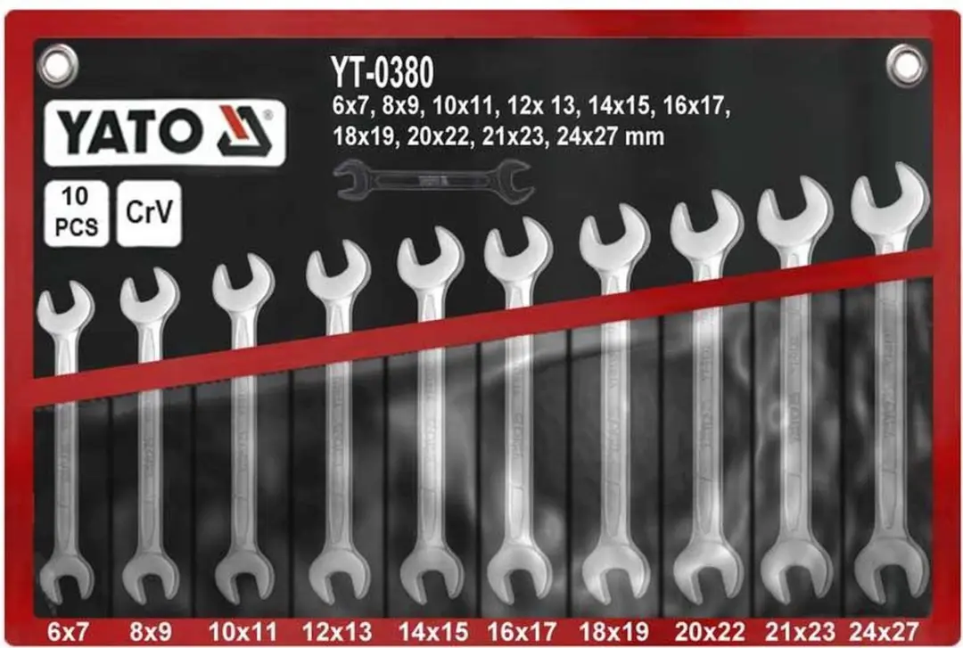 Yato YT-0380 Steeksleutelset - 6-27mm - 10-delig - afbeelding 5 van 5