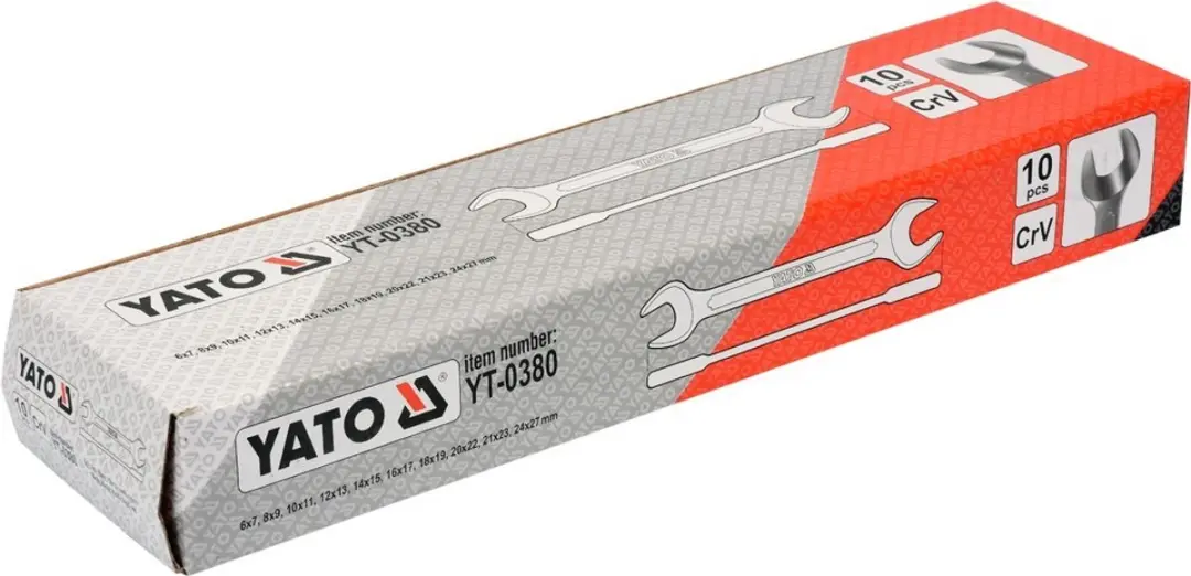 Yato YT-0380 Steeksleutelset - 6-27mm - 10-delig - afbeelding 2 van 5