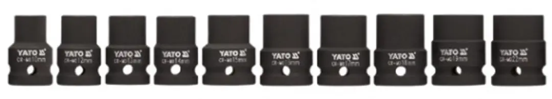 Yato YT-1025 Slagdopsleutelset 1/2" - 10 stuks - afbeelding 2 van 2