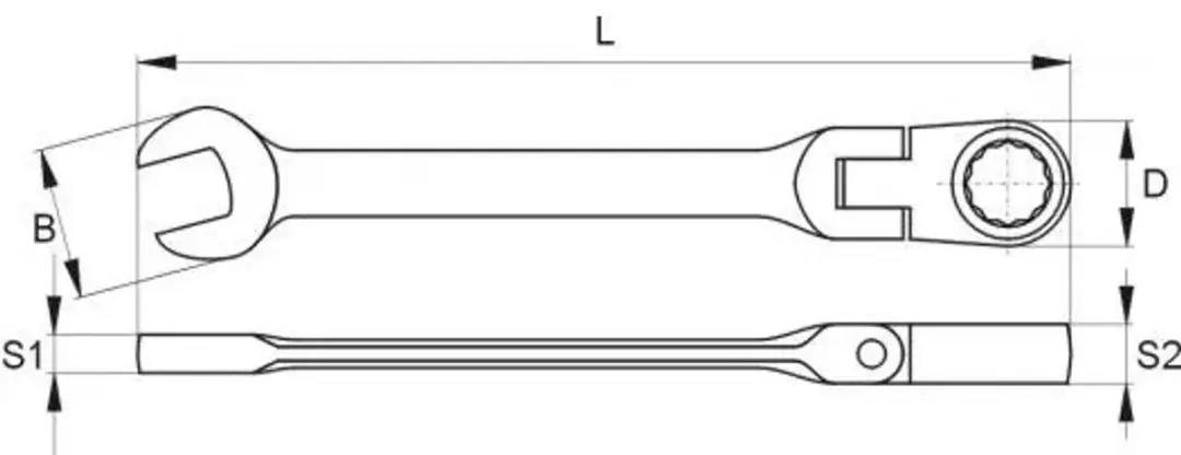 Yato YT-1683 Ringsleutel met Ratchet - 17mm - afbeelding 3 van 6
