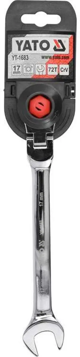 Yato YT-1683 Ringsleutel met Ratchet - 17mm - afbeelding 2 van 6