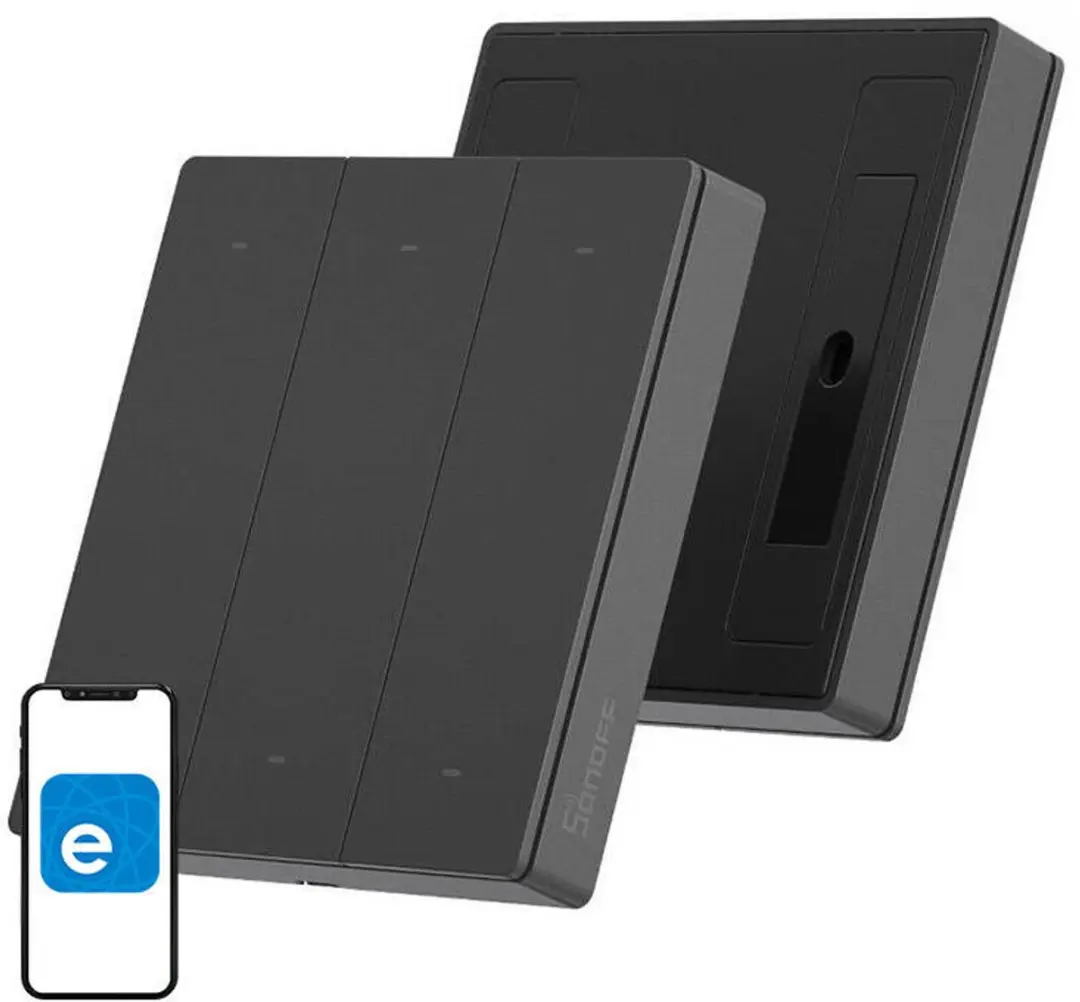 Sonoff SwitchMan R5 Smart Wall Switch - Zwart - afbeelding 5 van 6