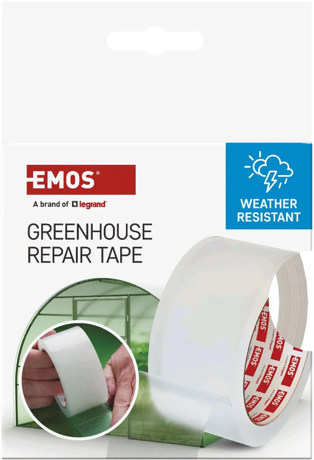 Emos F6200 Reparatietape - 25m x 50mm - Transparant - afbeelding 2 van 6
