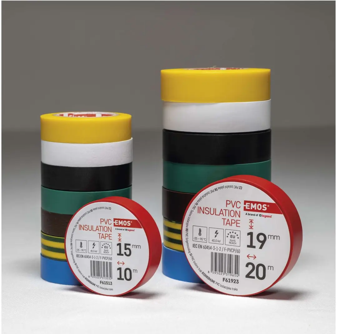 Emos Isolatietape PVC 15mm x 10m Geel - 10 stuks - afbeelding 5 van 6