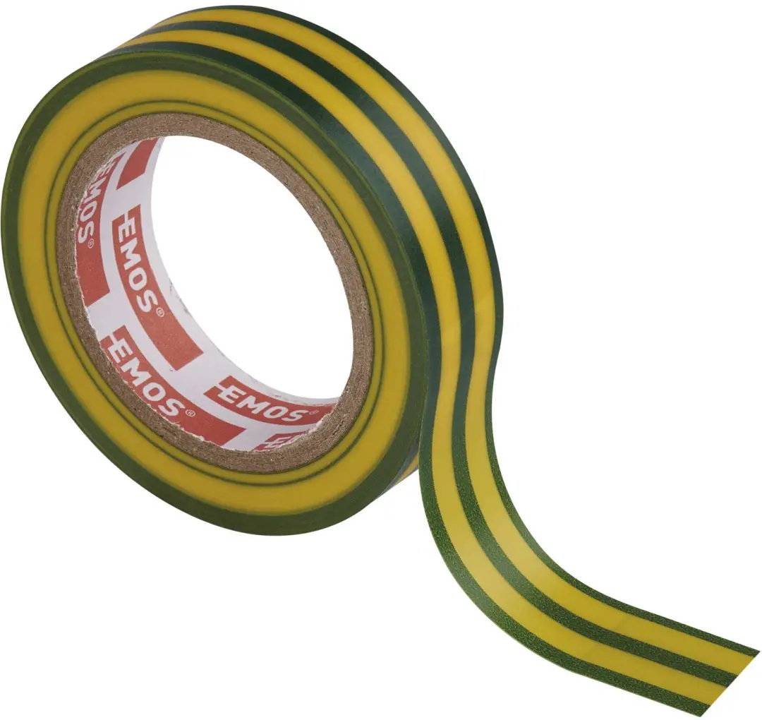 Emos PVC Isolatietape Geel-Groen 15mm x 10m F61515 - afbeelding 5 van 6