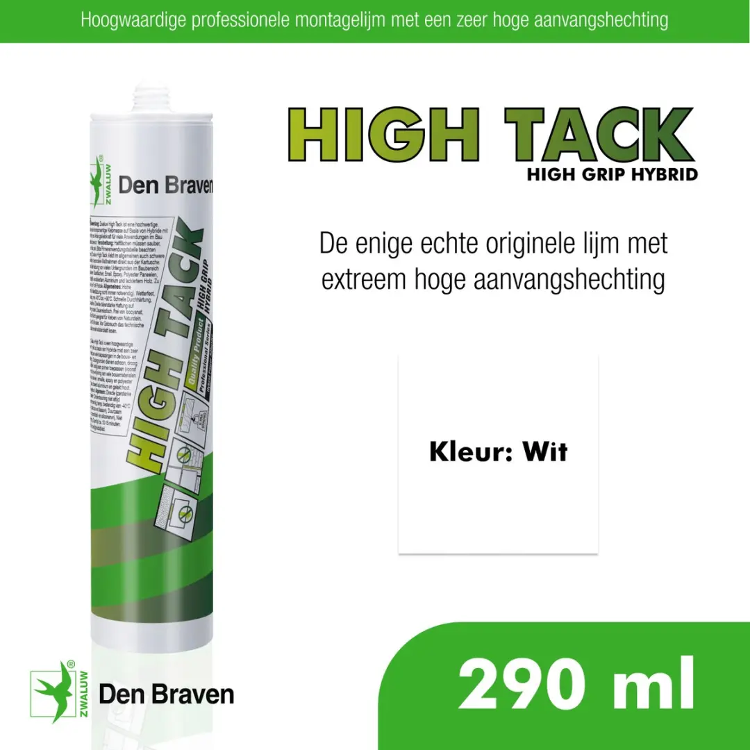 Zwaluw High Tack Montagekit 290ml - Zwart - afbeelding 6 van 6