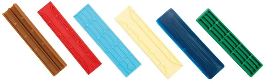 Zwaluw Beglazingsblok 100x26x4mm - Geel - afbeelding 2 van 2