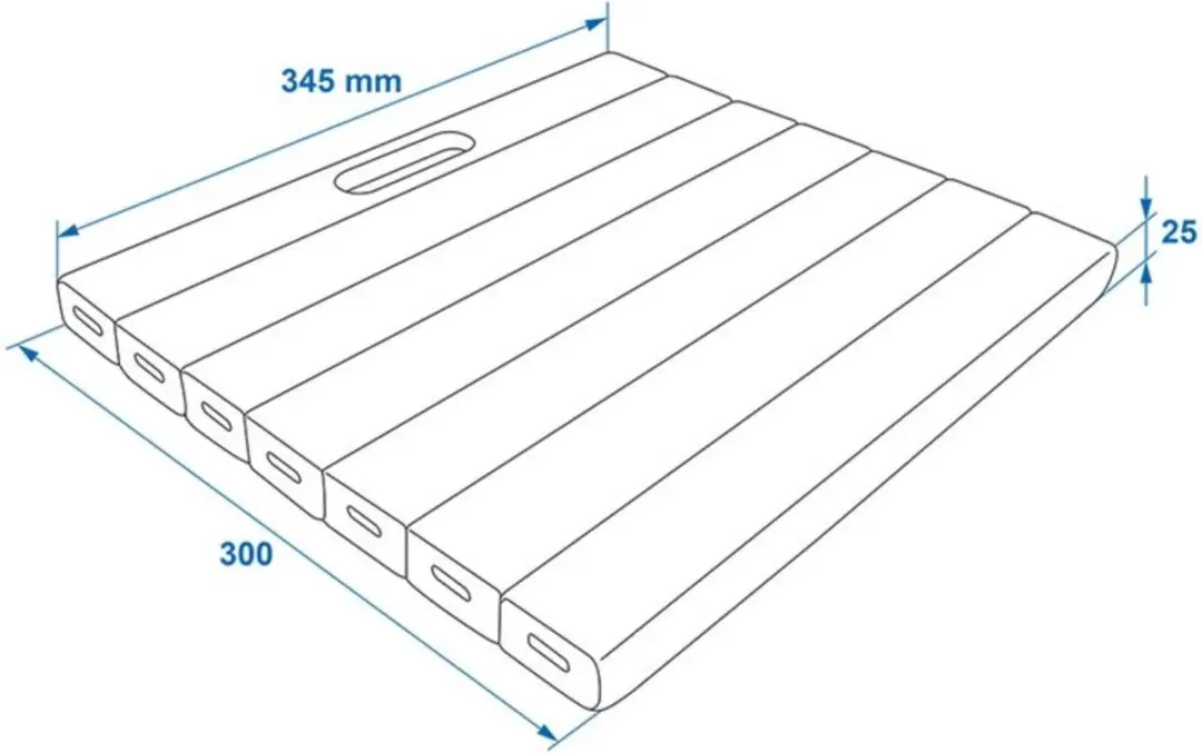 ProPlus Kniemat 30x34,5x2,5cm - Blauw - afbeelding 3 van 6