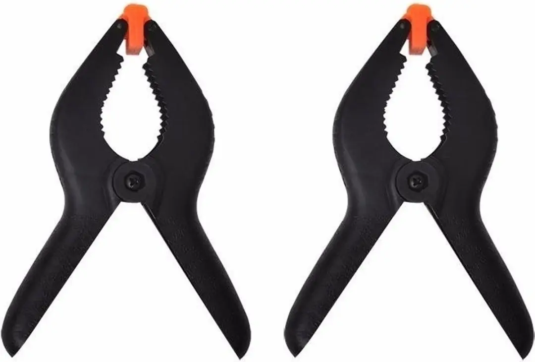 12x Kunststof Lijmklemmen 6,4cm