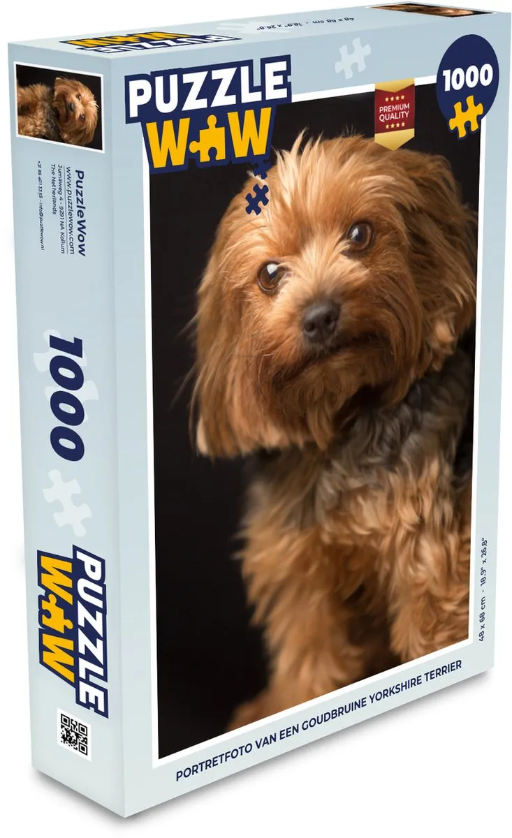 PuzzleWow Yorkshire Terrier Legpuzzel 1000 Stuks